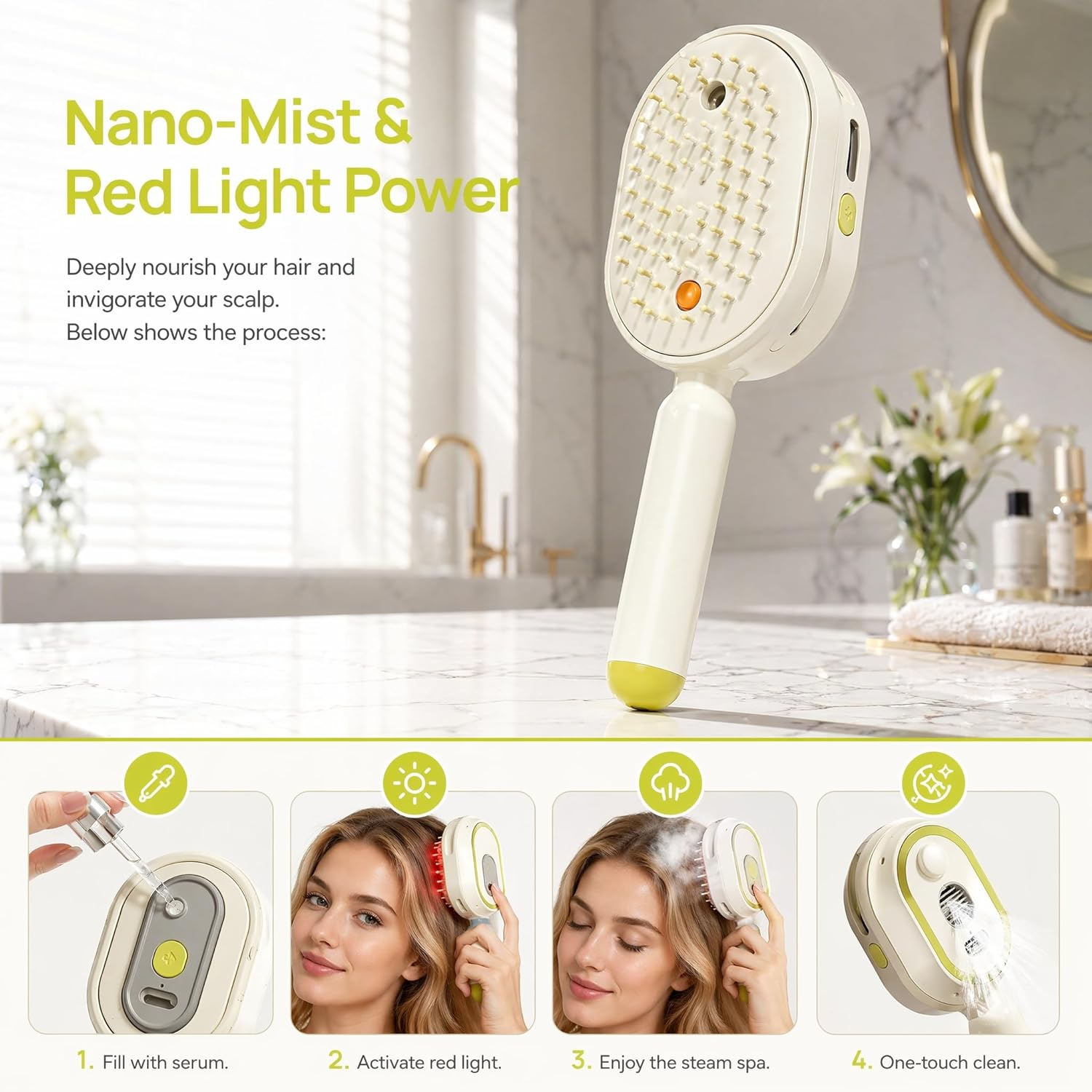 Electric Spray Air Cushion Massage Comb